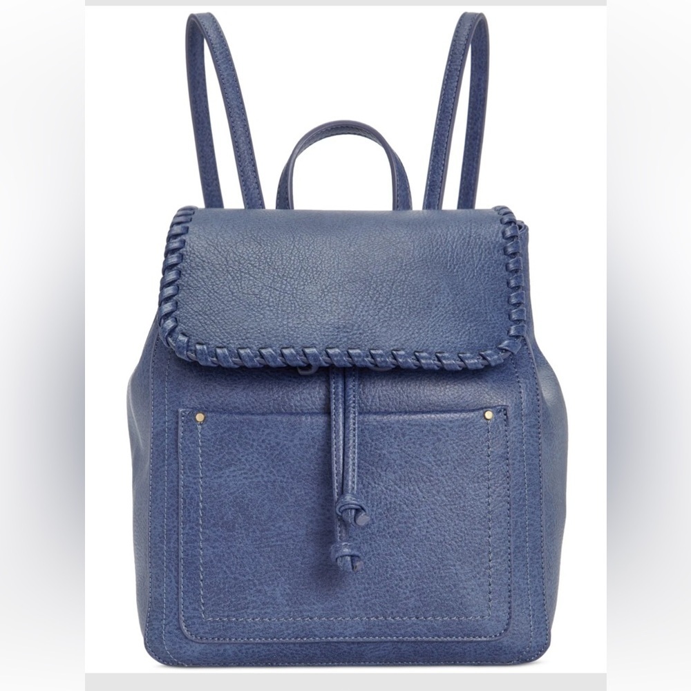 Style & Co Whip-Stitch Backpack Moonlight Blue Magnetic Snap